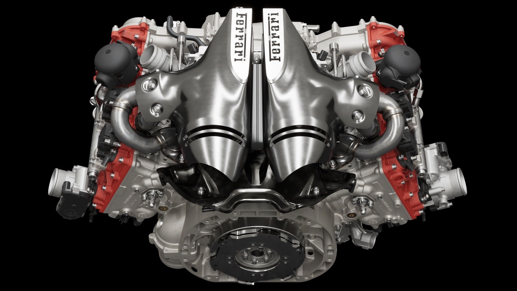 2022 Ferrari 296 GTB Hybrid 2.9-liter V6 engine