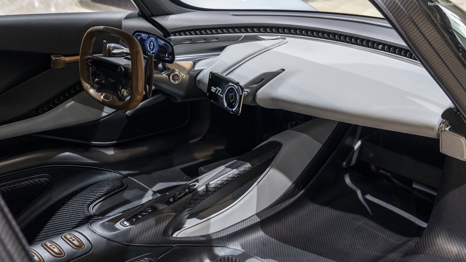Interior of the 2020 Aston Martin Valhalla prototype