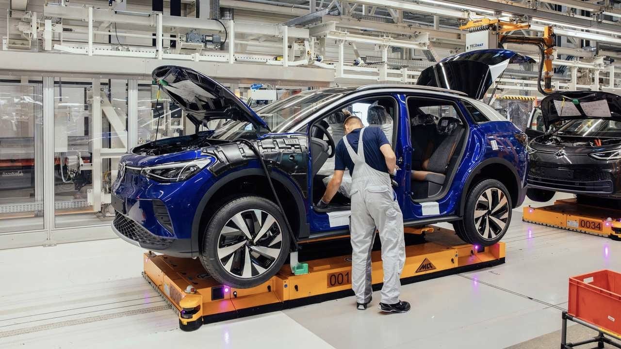Production of the 2021 Volkswagen ID 4