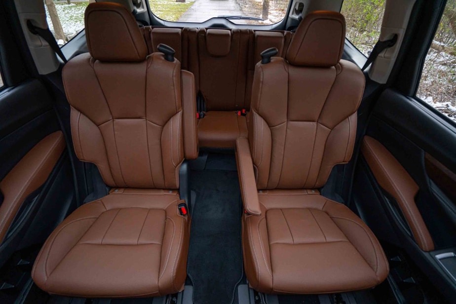 The Ascent bolts, in the midsection, two armchairs or a bench seat.