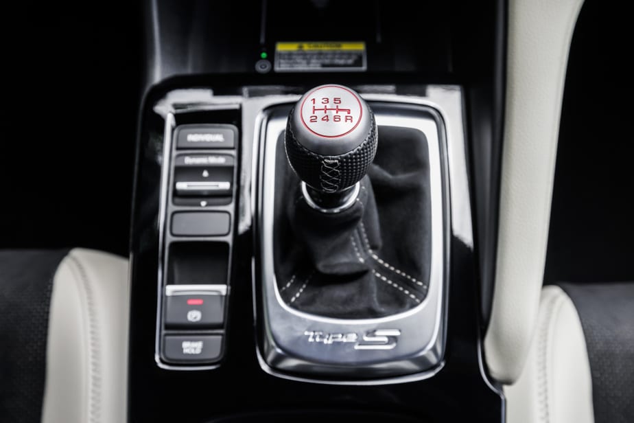 The exquisite manual transmission of the Integra Type S is the only one offered.