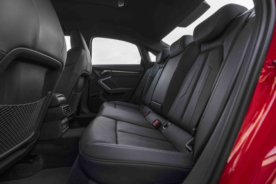 The rear seat of the Audi A3